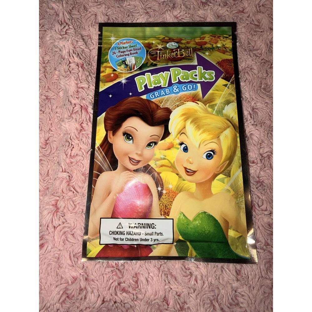 Tinkerbell Grab & Go Play Pack Rosetta & Tink Party Favor Activity Color Book